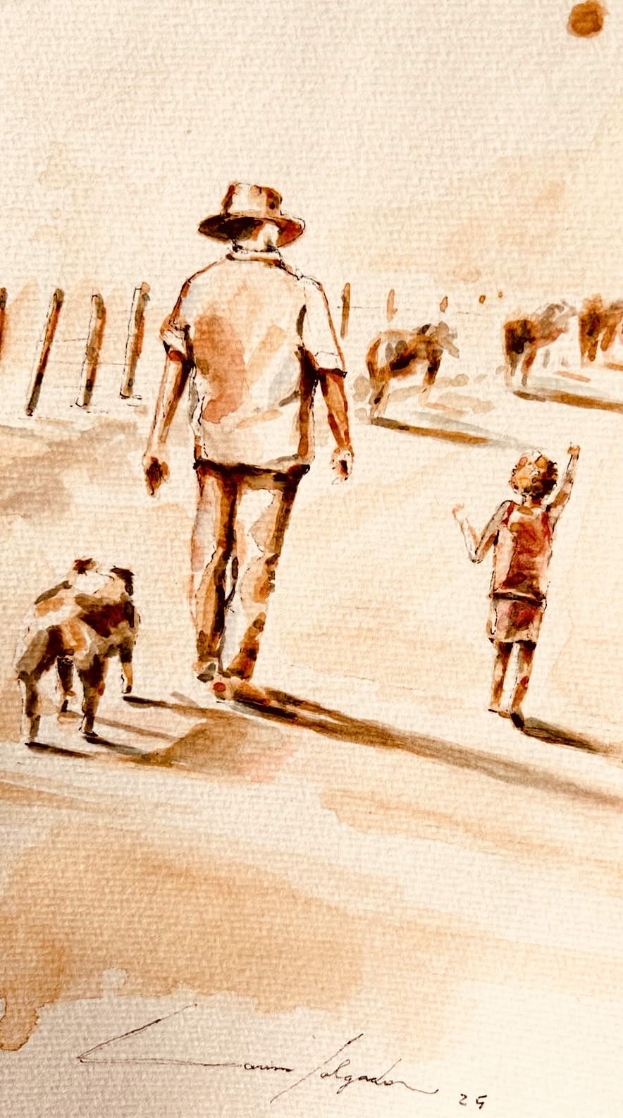 Cotidiano em aquarela e café